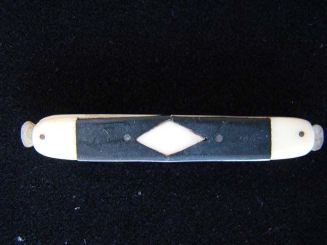 A charming 19th century Bone and Baleen double Toothpick